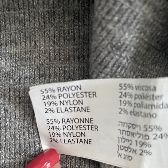 BLACK TAPE Sweater Dress Gray Striped Long Lantern Sleeve Cottagecore Coastal - Picture 13 of 13